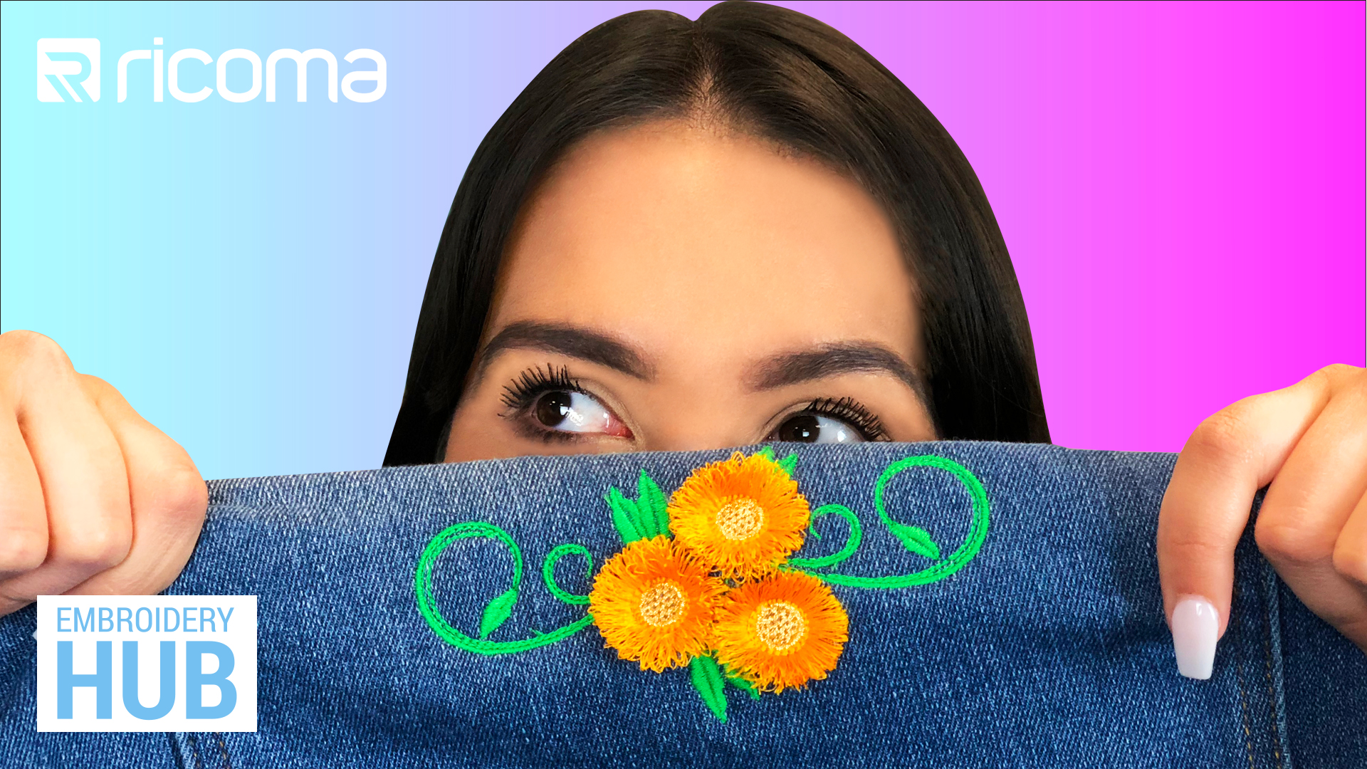 Fringe flower embroidery: How to embroider 3D floral embroidery on